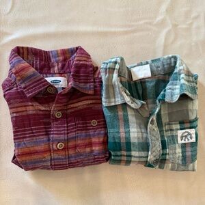 Bundle of button down shirt old navy and cotton